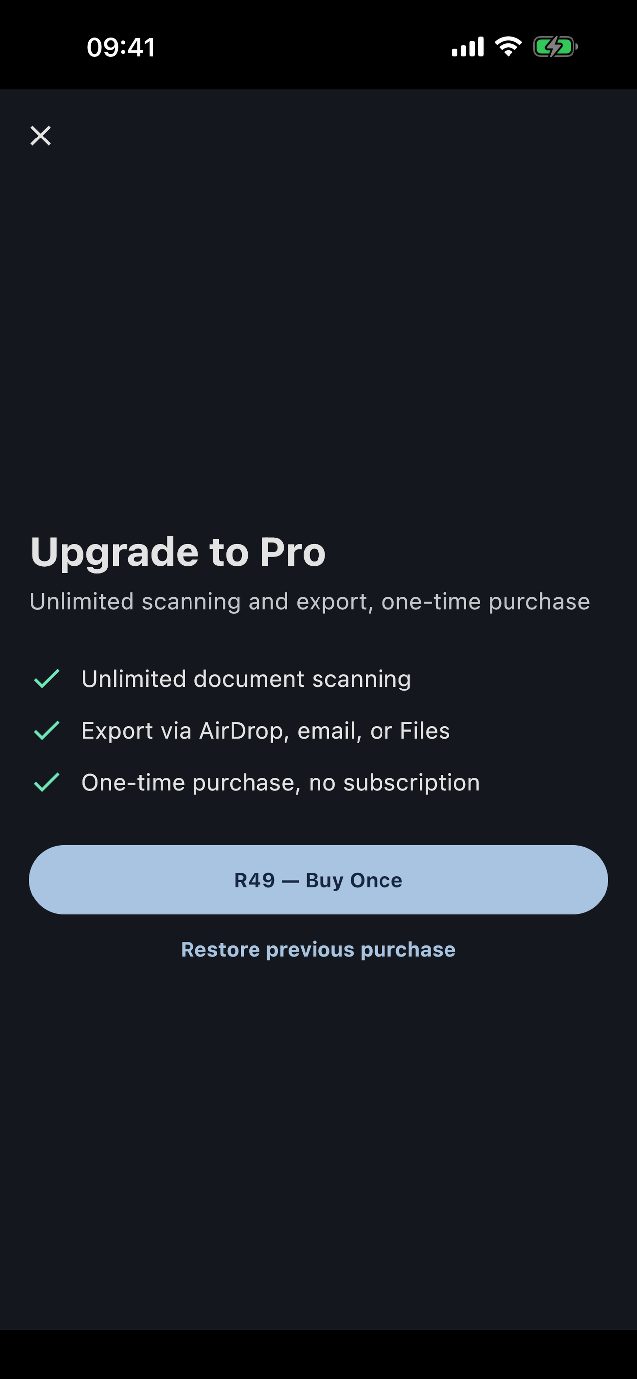 Scanner camera view capturing a tax document